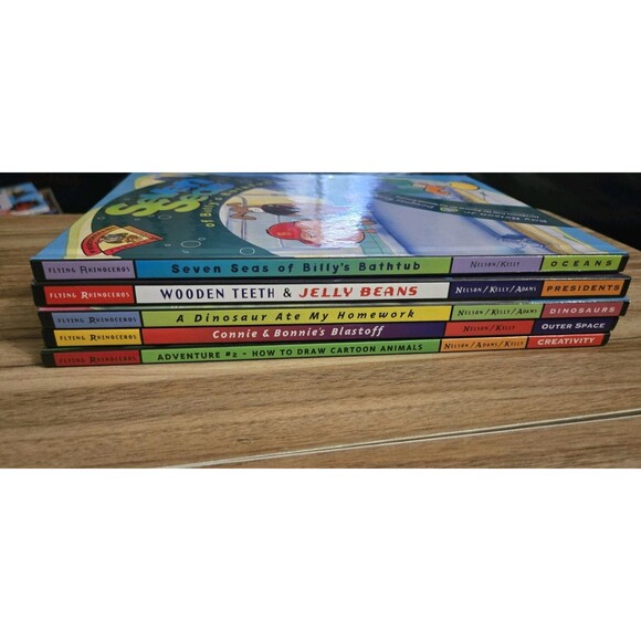 Lot Of 5 Flying Rhinoceros Books Hardcover Educational Ray Nelson Learning Fun - Picture 15 of 16